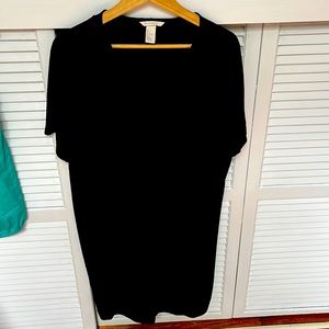 H&M mama maternity black midi dress